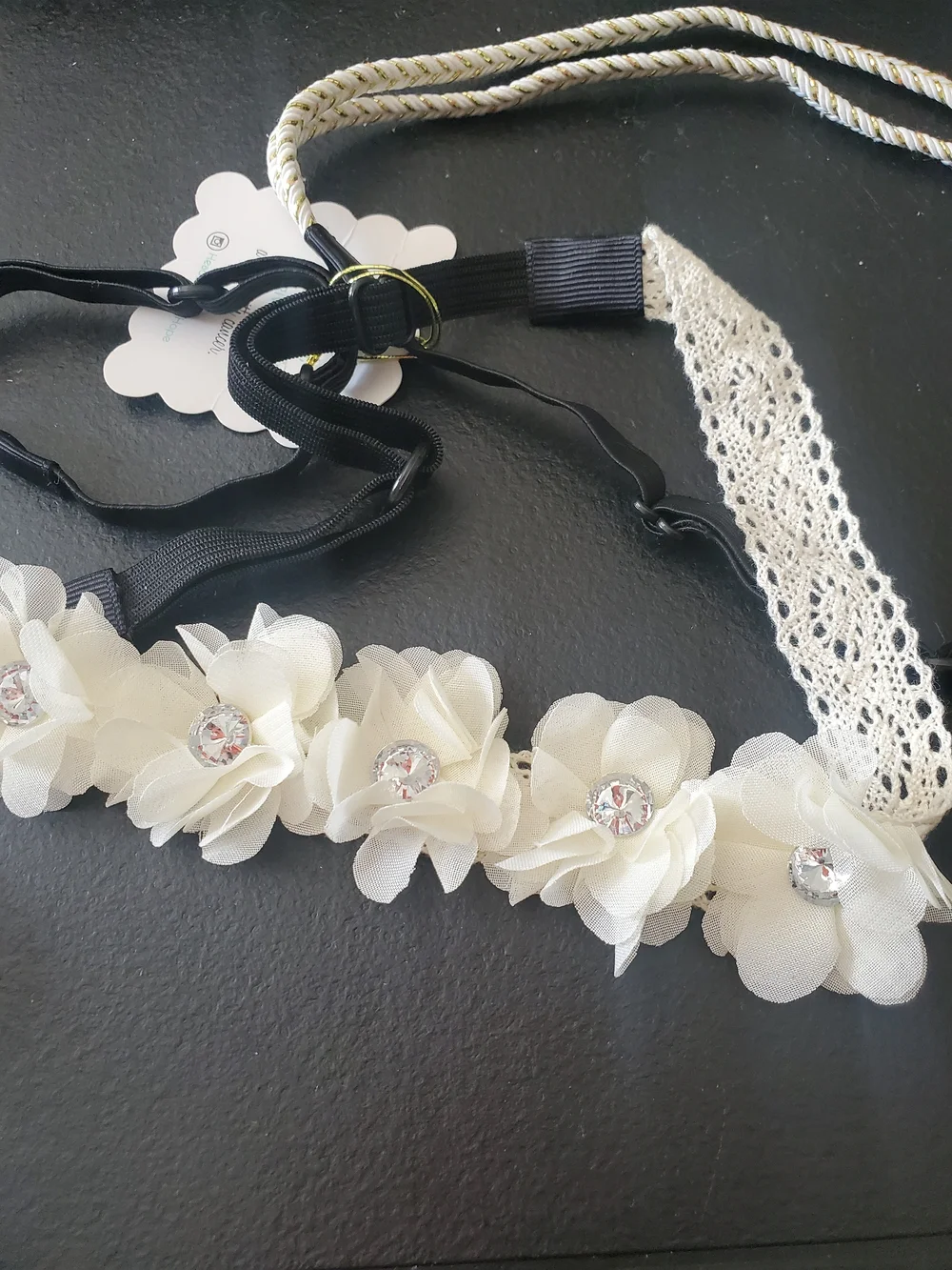 Headbands of Hope cream fabric